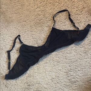LARA Midnight Black Mesh Bra